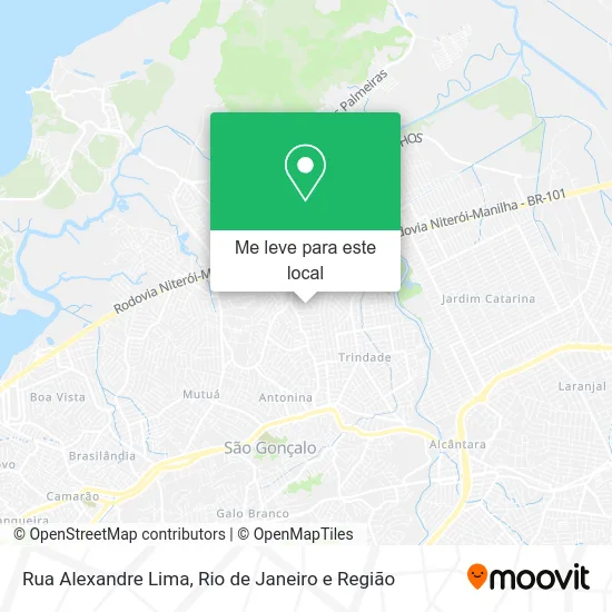 Rua Alexandre Lima mapa
