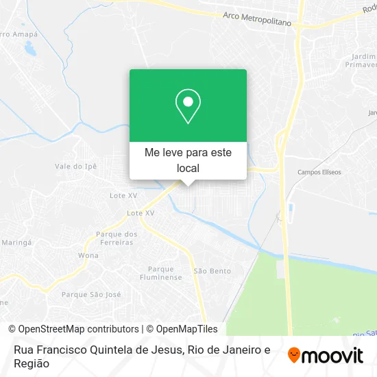 Rua Francisco Quintela de Jesus mapa