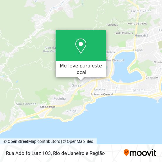 Rua Adolfo Lutz 103 mapa