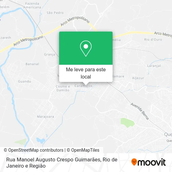Rua Manoel Augusto Crespo Guimarães mapa