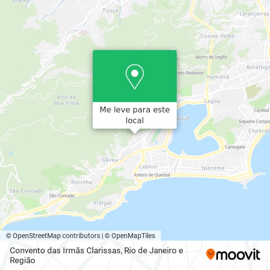 Convento das Irmãs Clarissas mapa