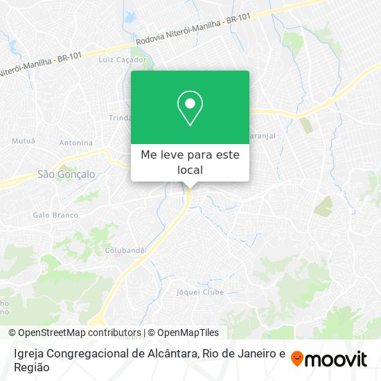 Igreja Congregacional de Alcântara mapa