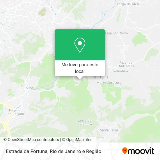 Estrada da Fortuna mapa