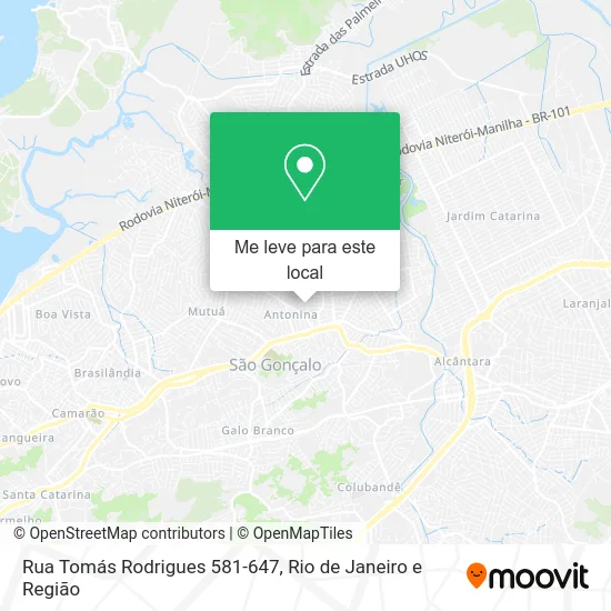 Rua Tomás Rodrigues 581-647 mapa