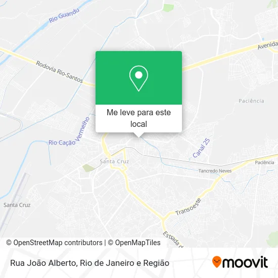 Rua João Alberto mapa