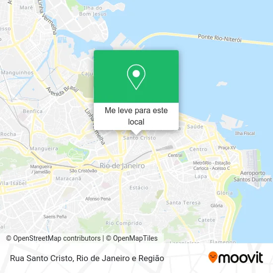 Rua Santo Cristo mapa