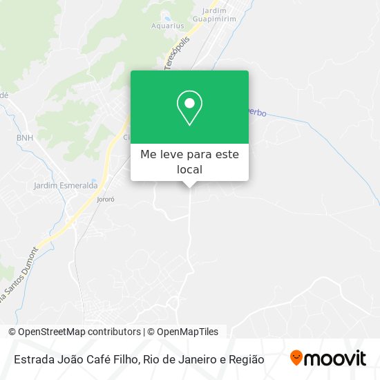 Estrada João Café Filho mapa