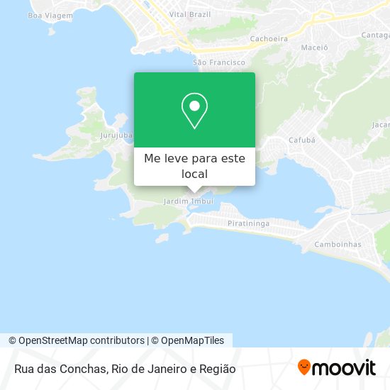 Rua das Conchas mapa