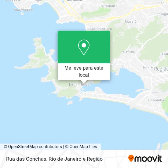 Rua das Conchas mapa