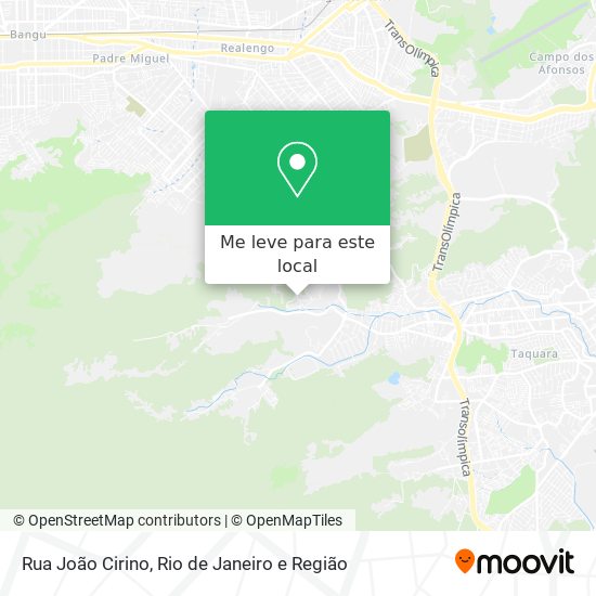 Rua João Cirino mapa