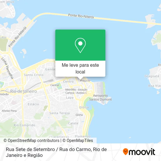 Rua Sete de Setembro / Rua do Carmo mapa