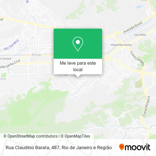 Rua Claudino Barata, 487 mapa