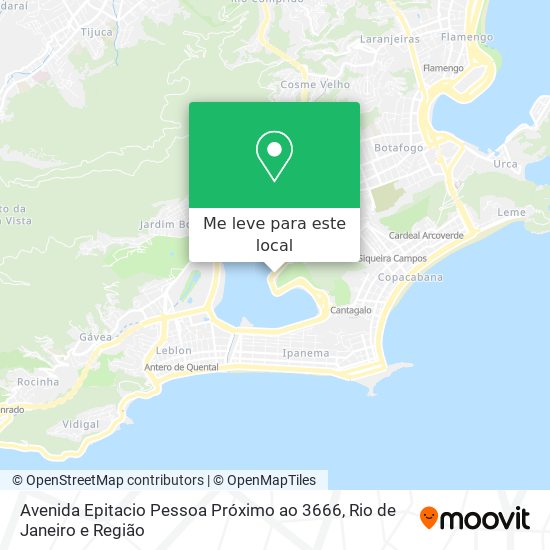 Avenida Epitacio Pessoa Próximo ao 3666 mapa