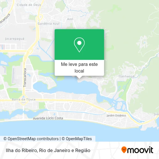 Ilha do Ribeiro mapa