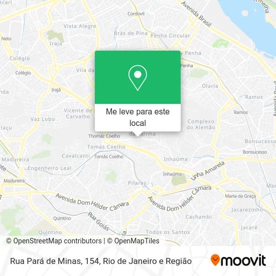 Rua Pará de Minas, 154 mapa