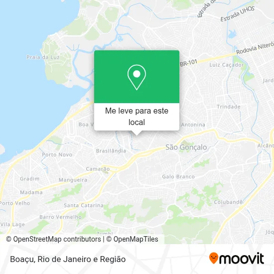 Boaçu mapa