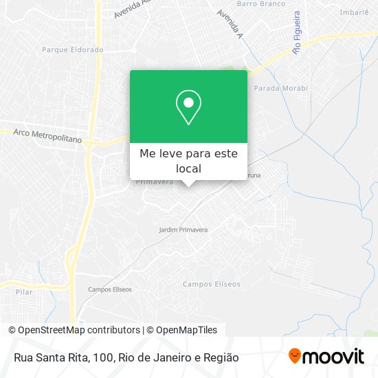 Rua Santa Rita, 100 mapa