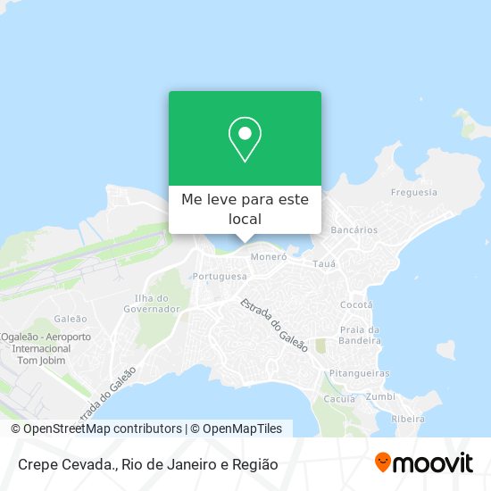 Crepe Cevada. mapa