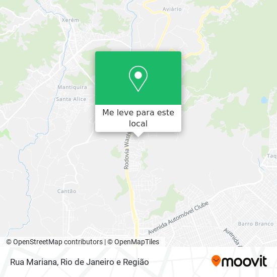 Rua Mariana mapa