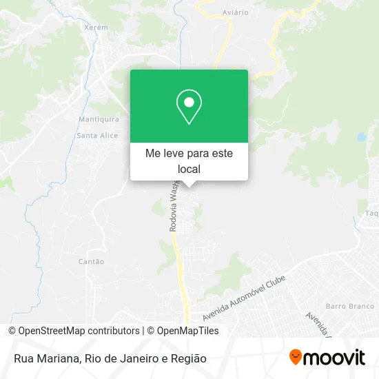 Rua Mariana mapa