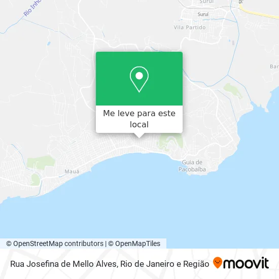 Rua Josefina de Mello Alves mapa