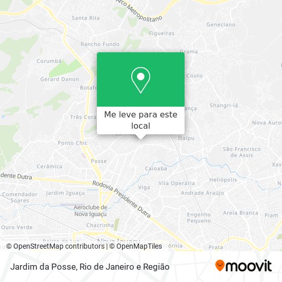 Jardim da Posse mapa