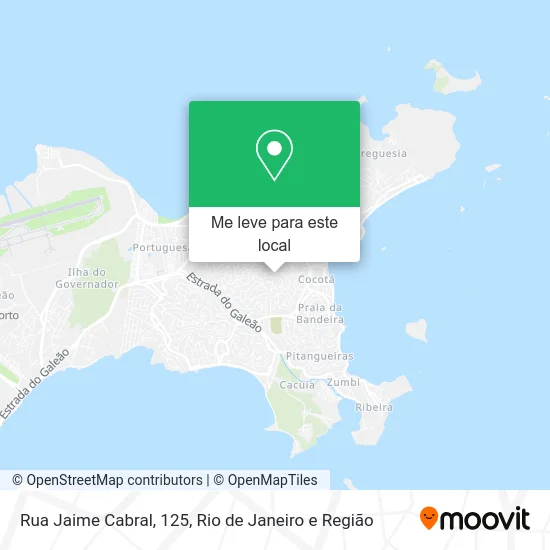 Rua Jaime Cabral, 125 mapa