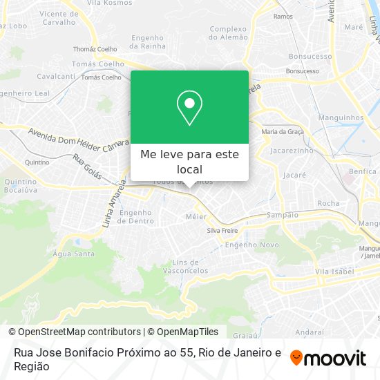 Rua Jose Bonifacio Próximo ao 55 mapa