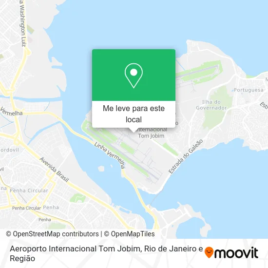 Aeroporto Internacional Tom Jobim mapa