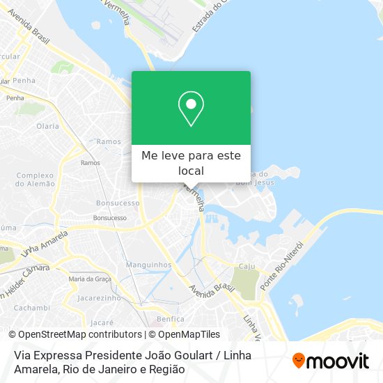 Via Expressa Presidente João Goulart / Linha Amarela mapa