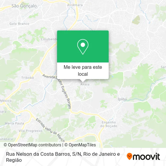 Rua Nelson da Costa Barros, S / N mapa