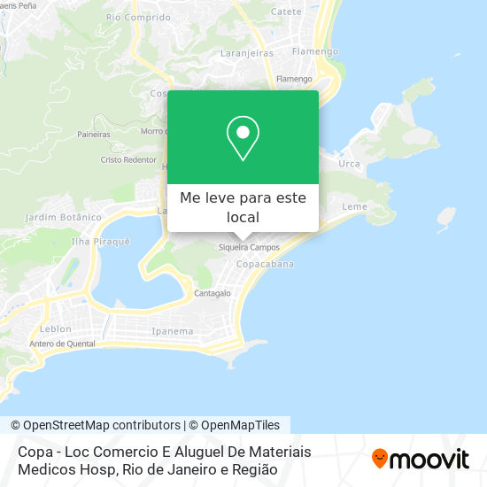 Copa - Loc Comercio E Aluguel De Materiais Medicos Hosp mapa