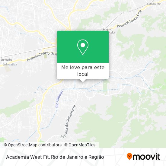 Academia West Fit mapa