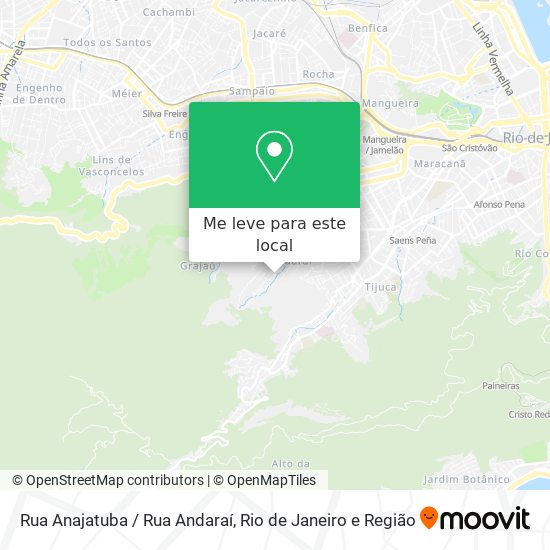 Rua Anajatuba / Rua Andaraí mapa