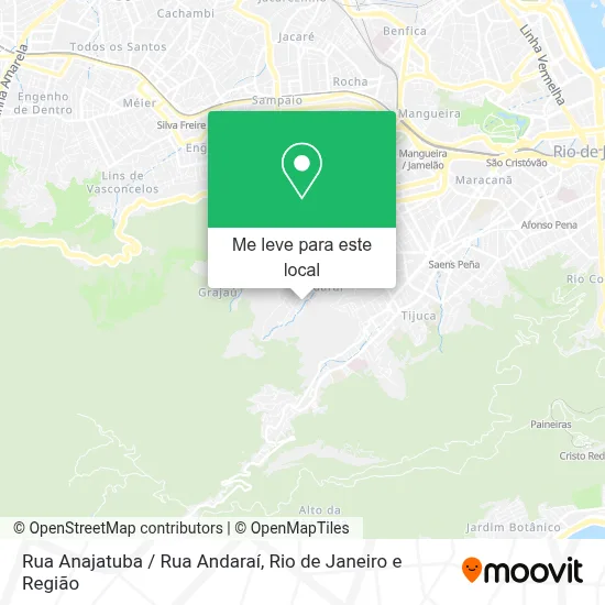 Rua Anajatuba / Rua Andaraí mapa