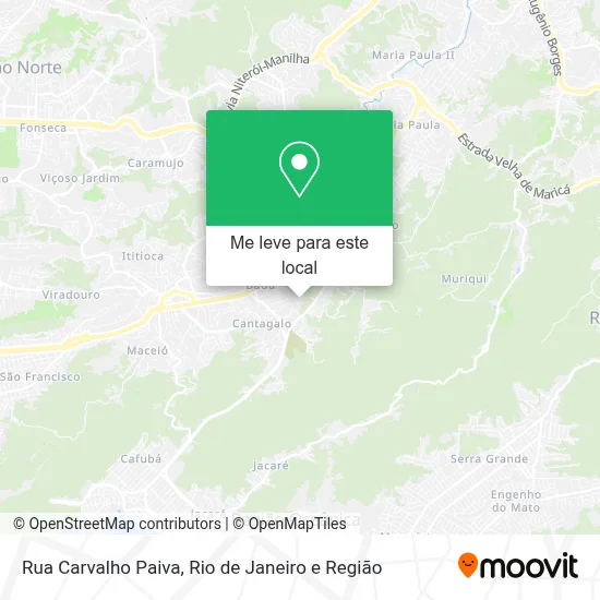 Rua Carvalho Paiva mapa