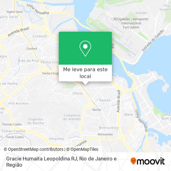 Gracie Humaita Leopoldina RJ mapa