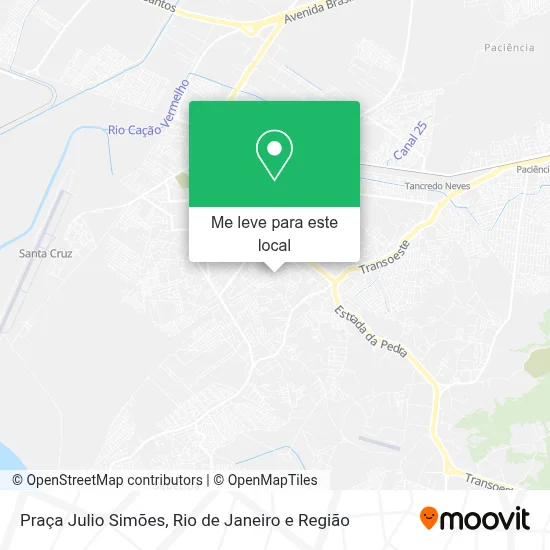 Praça Julio Simões mapa