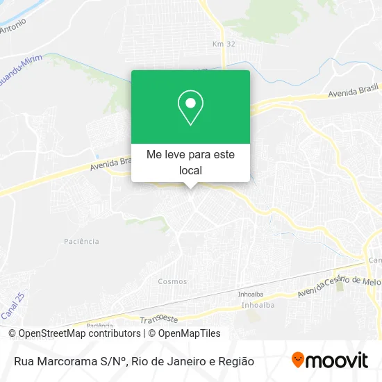 Rua Marcorama S/Nº mapa