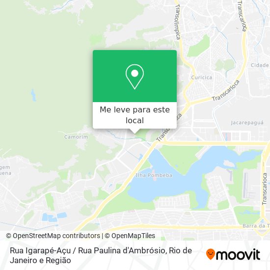 Rua Igarapé-Açu / Rua Paulina d'Ambrósio mapa