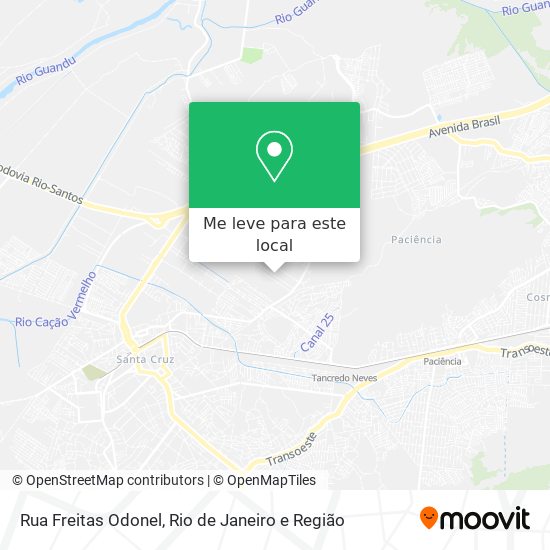 Rua Freitas Odonel mapa
