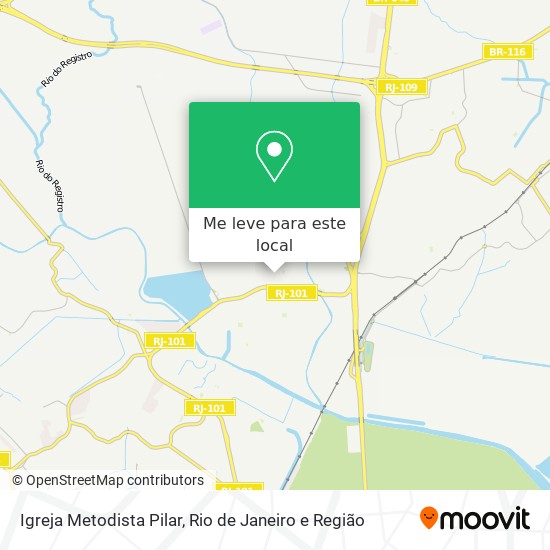 Igreja Metodista Pilar mapa