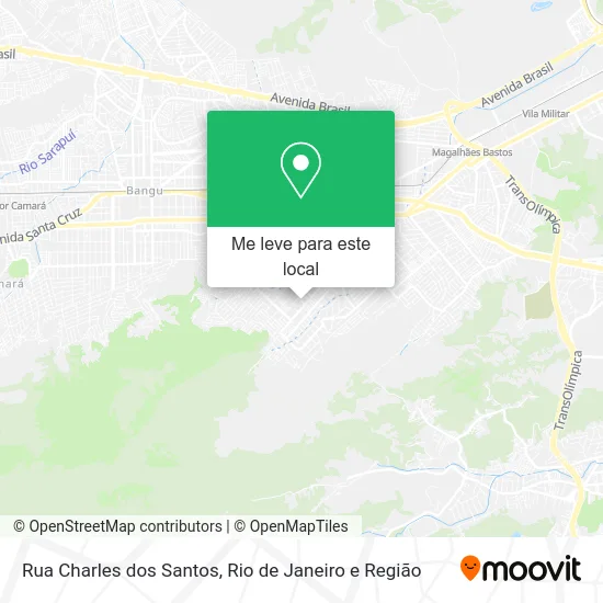 Rua Charles dos Santos mapa