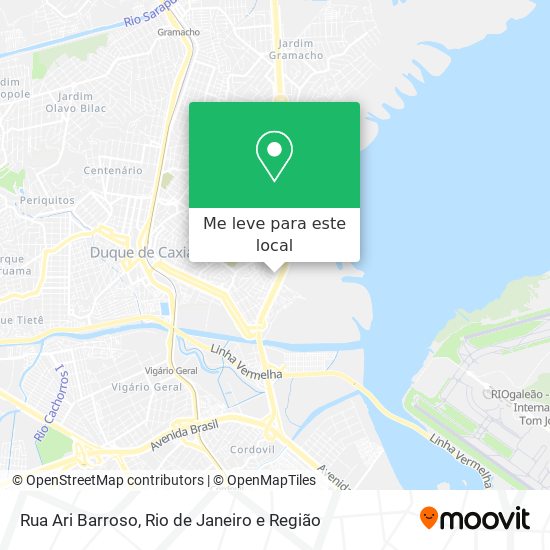 Rua Ari Barroso mapa