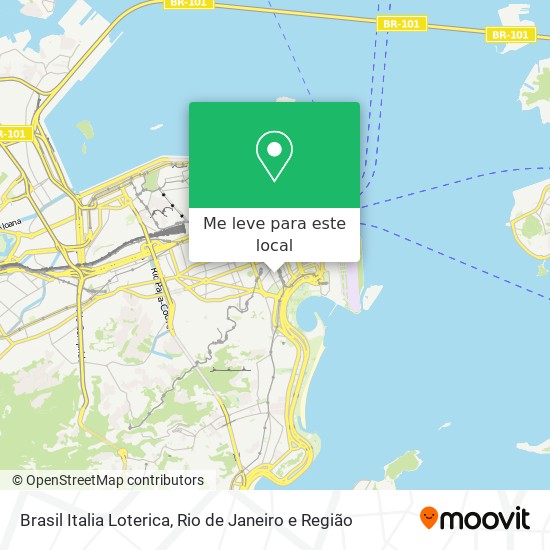 Brasil Italia Loterica mapa