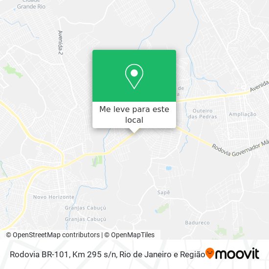 Rodovia BR-101, Km 295 s/n mapa