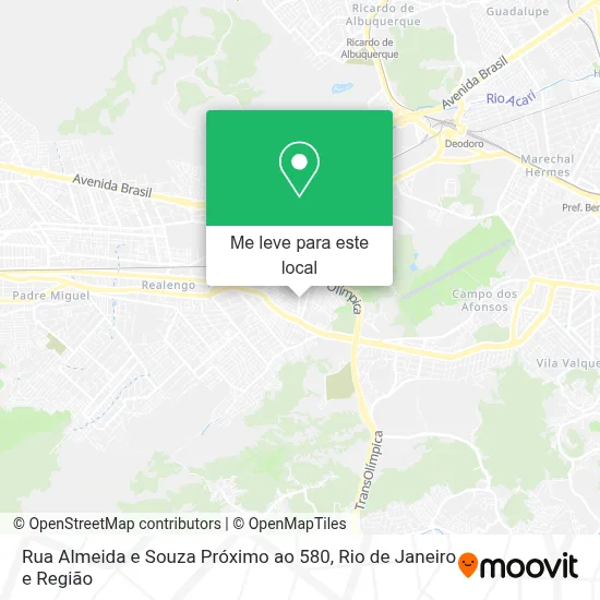 Rua Almeida e Souza Próximo ao 580 mapa