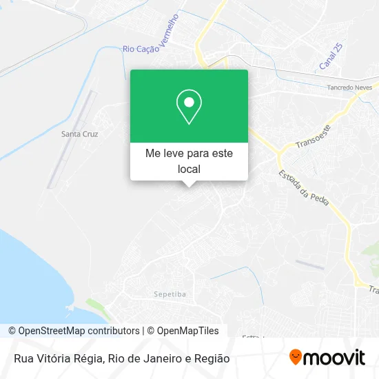 Rua Vitória Régia mapa
