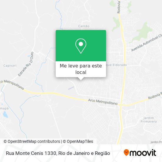 Rua Monte Cenis 1330 mapa