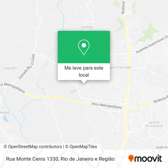 Rua Monte Cenis 1330 mapa